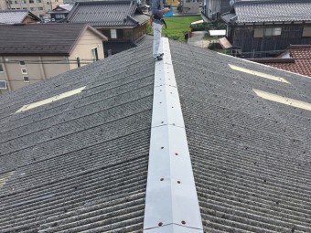 スレート屋根の状態確認