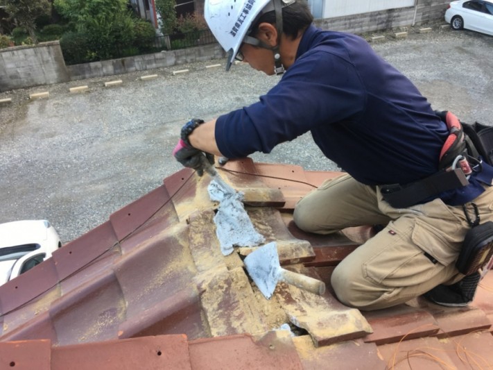 棟積み直し開始