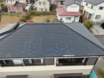 横からドローンで撮影