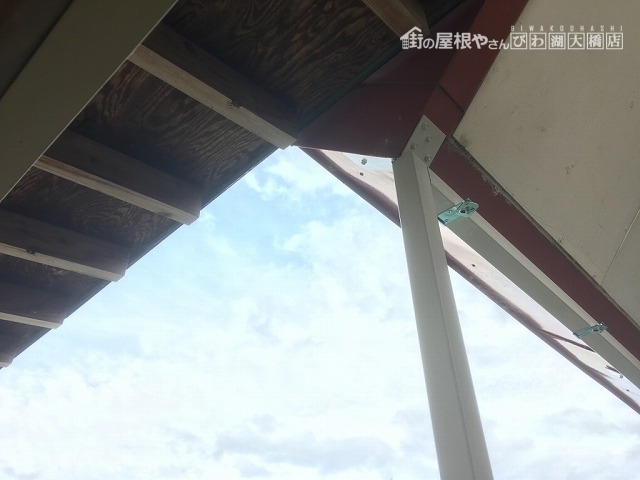 骨組みのアップ