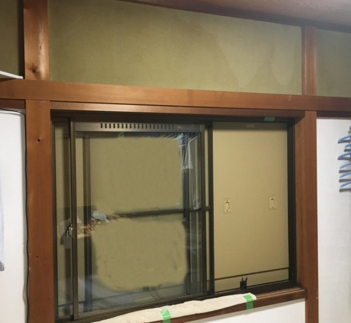室内側サッシ確認