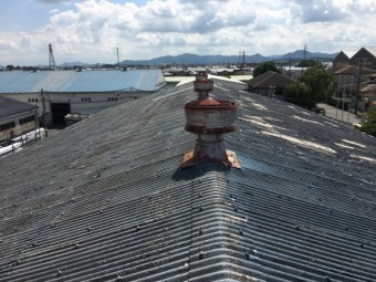 屋根上確認