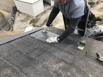 スレートコロニアル差し替え補修
