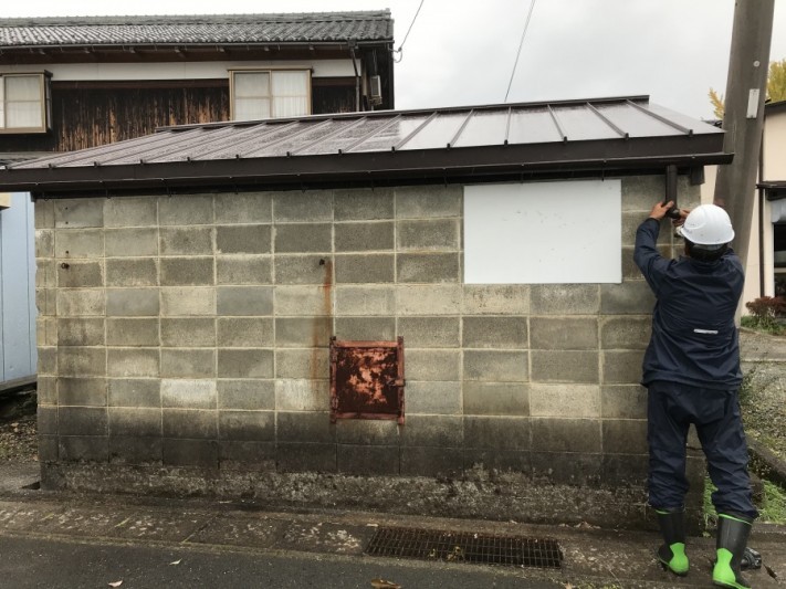 竪樋取付