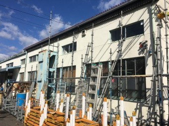 足場解体確認