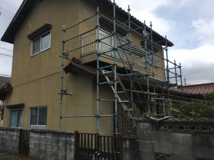 足場組立完了