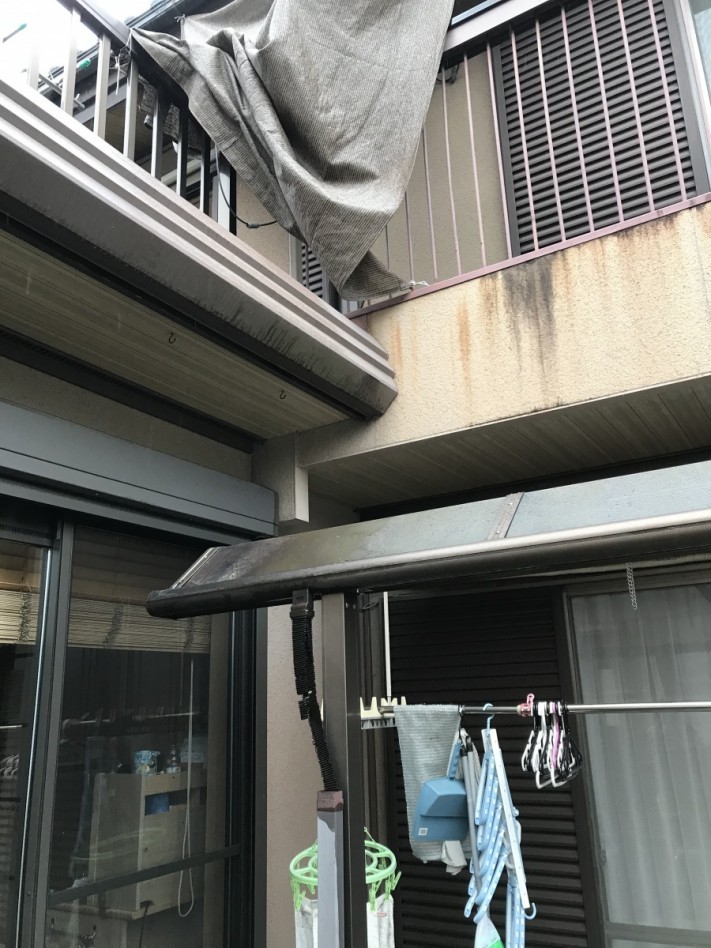 雨漏り増築外壁取合い