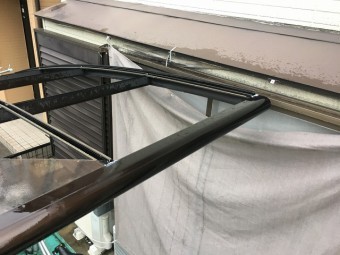 端部の破損確認