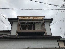塩ビ波板交換前