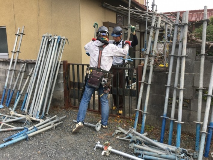 2人で撤去