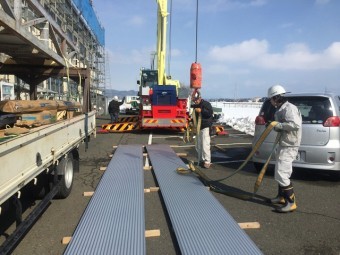 荷揚げの様子