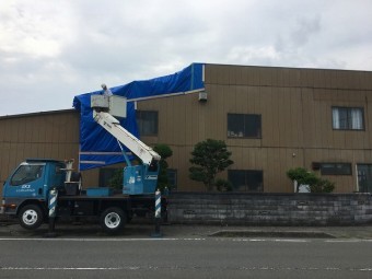 ブルーシート養生