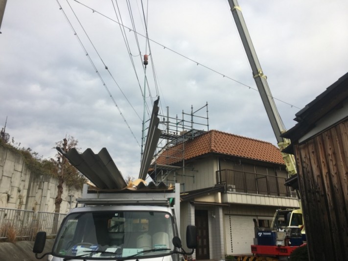 荷揚げ開始