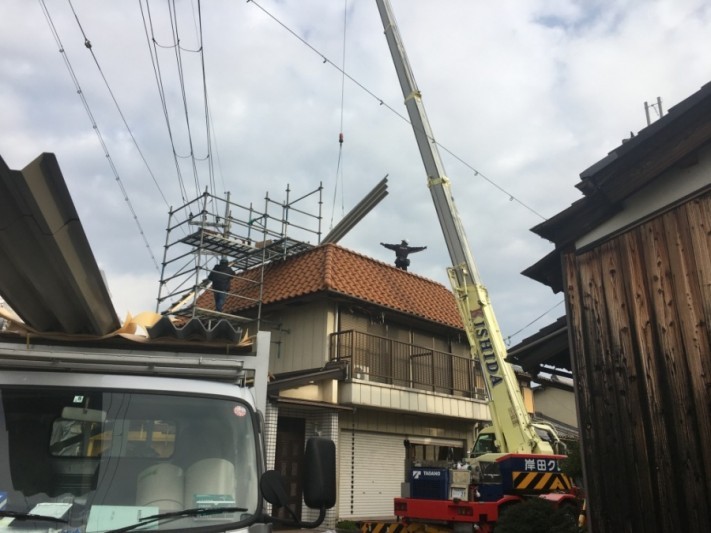 サイン出し荷揚げ状況